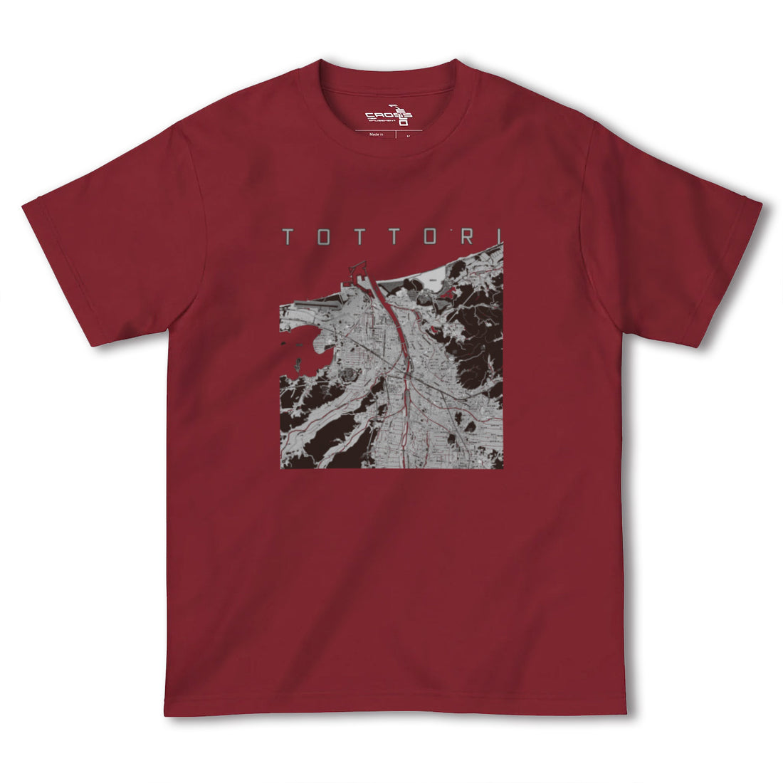 【鳥取(鳥取県)】地図柄ヘビーウェイトTシャツ