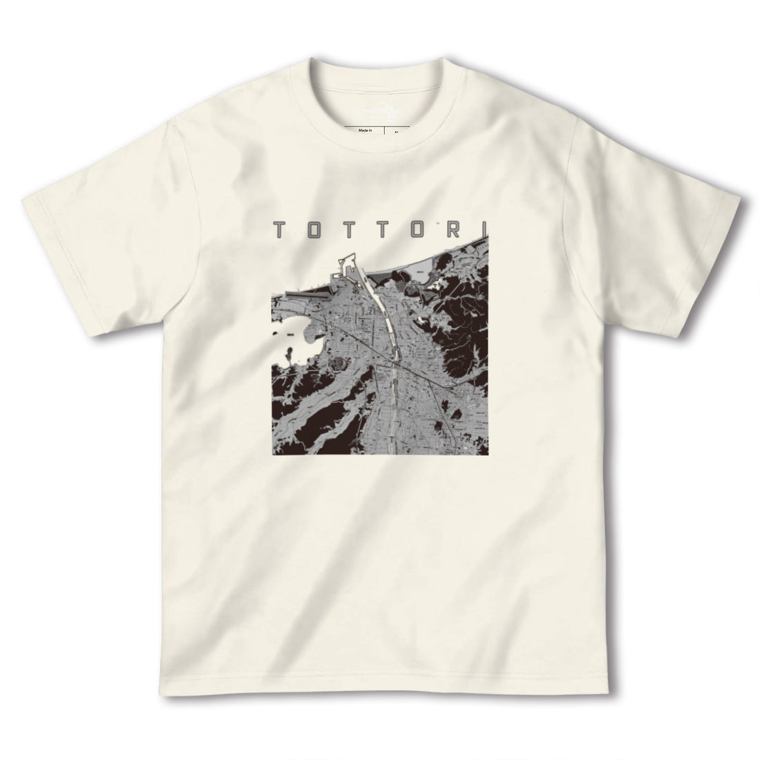 【鳥取(鳥取県)】地図柄ヘビーウェイトTシャツ