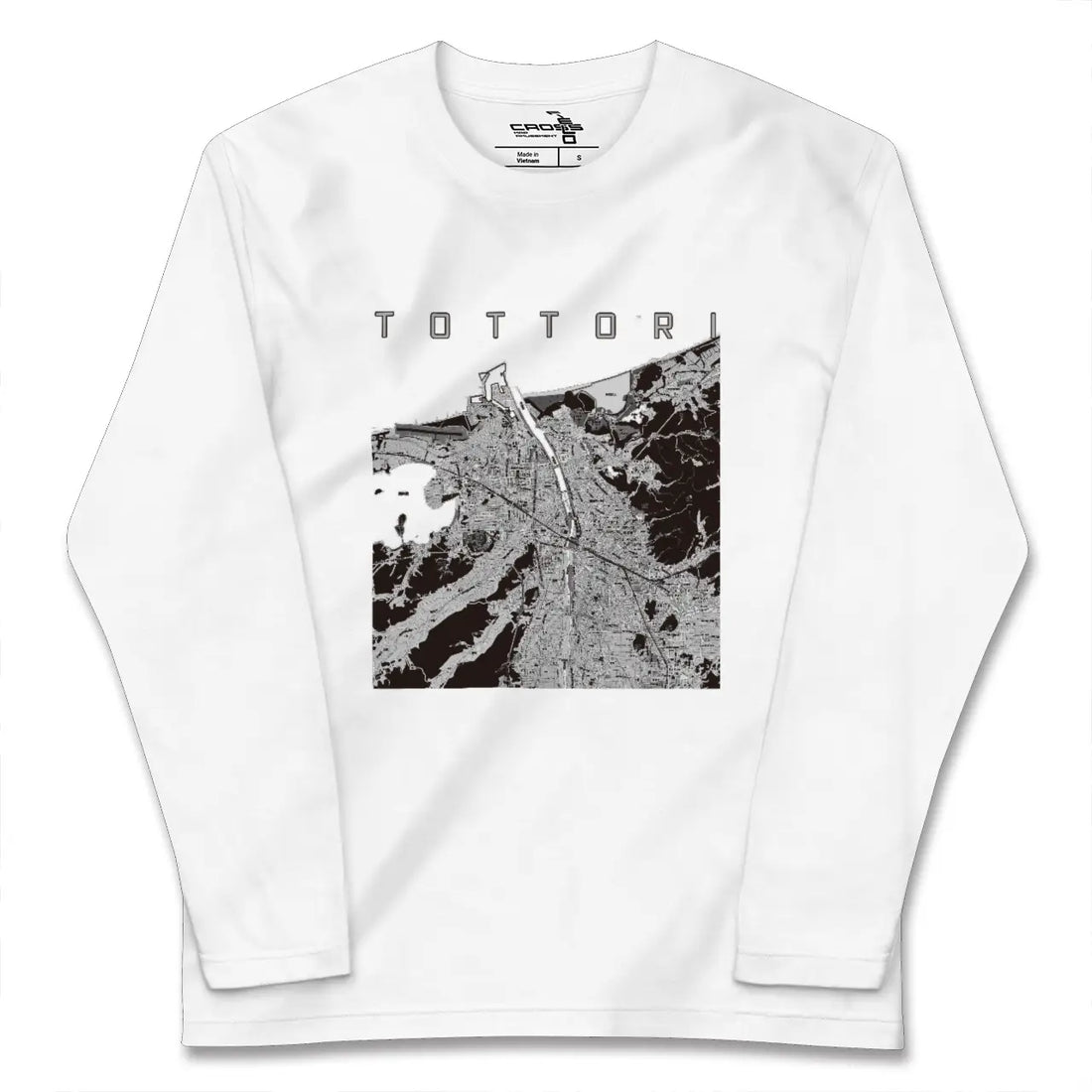 【鳥取(鳥取県)】地図柄ロングスリーブTシャツ