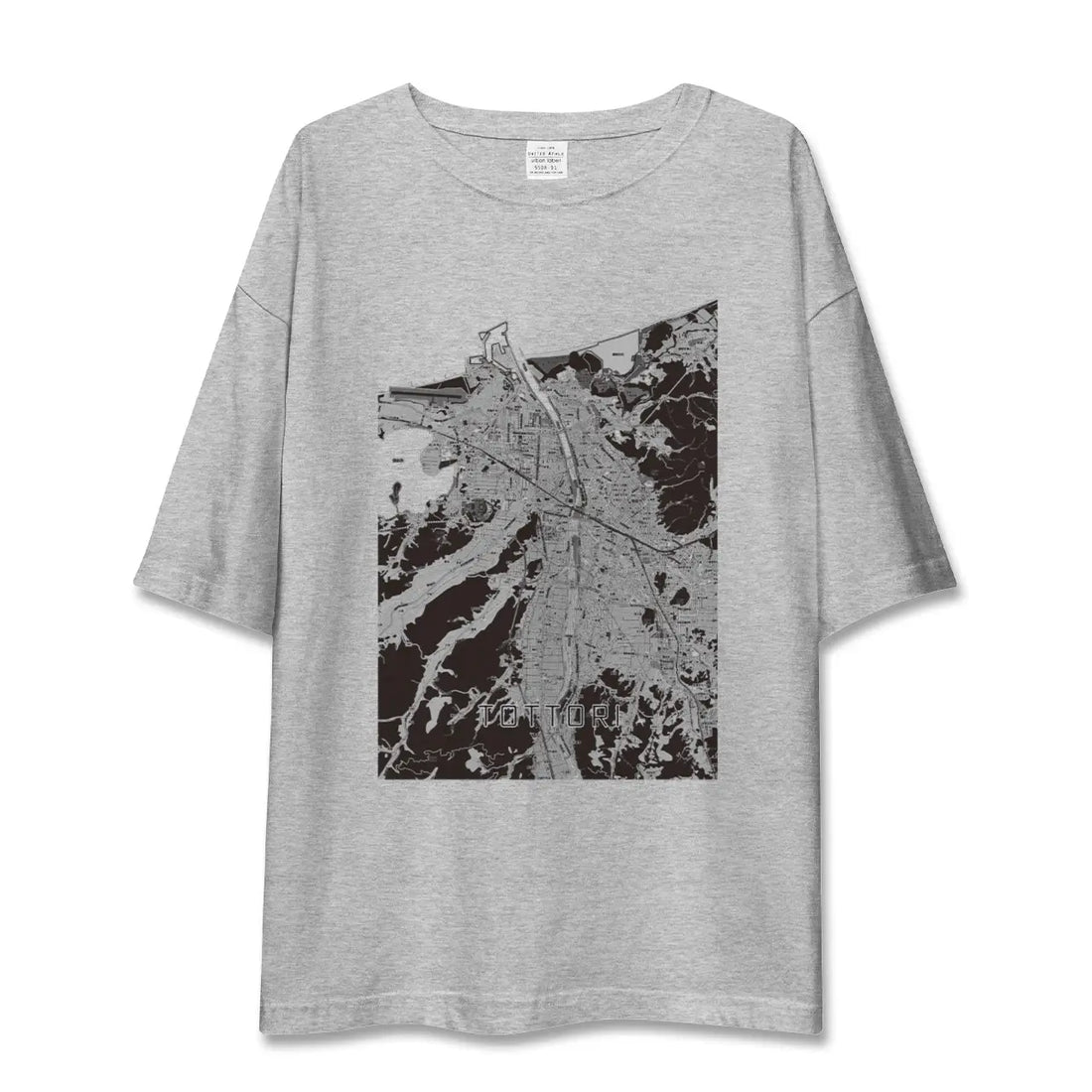 【鳥取（鳥取県）】地図柄ビッグシルエットTシャツ