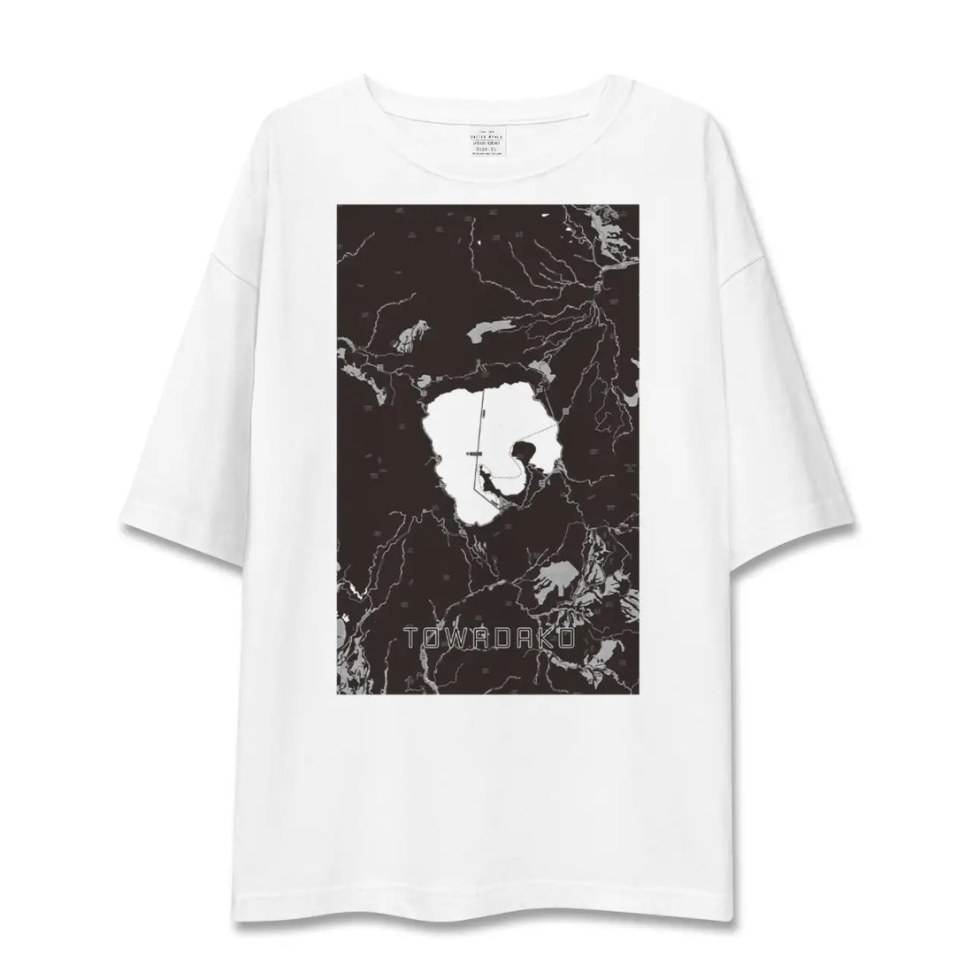 【十和田湖(青森県)】地図柄ビッグシルエットTシャツ