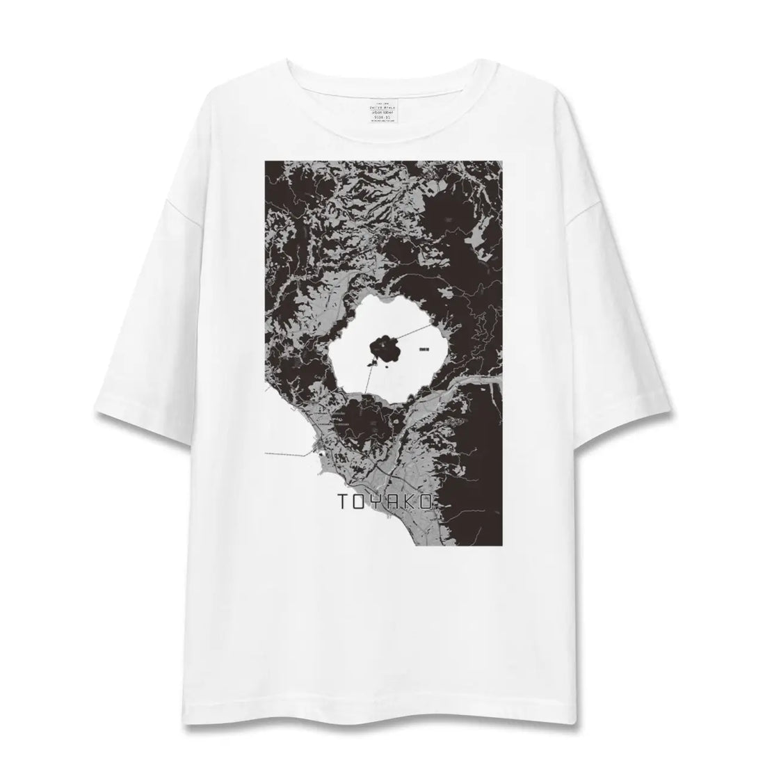 【洞爺湖(北海道)】地図柄ビッグシルエットTシャツ
