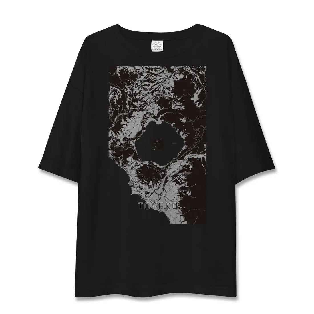 【洞爺湖（北海道）】地図柄ビッグシルエットTシャツ