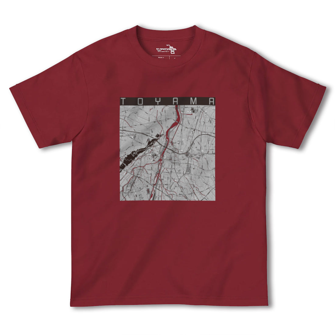 【富山(富山県)】地図柄ヘビーウェイトTシャツ