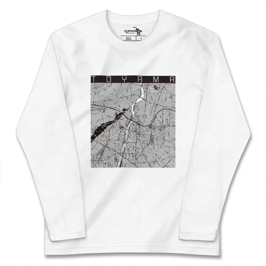 【富山(富山県)】地図柄ロングスリーブTシャツ