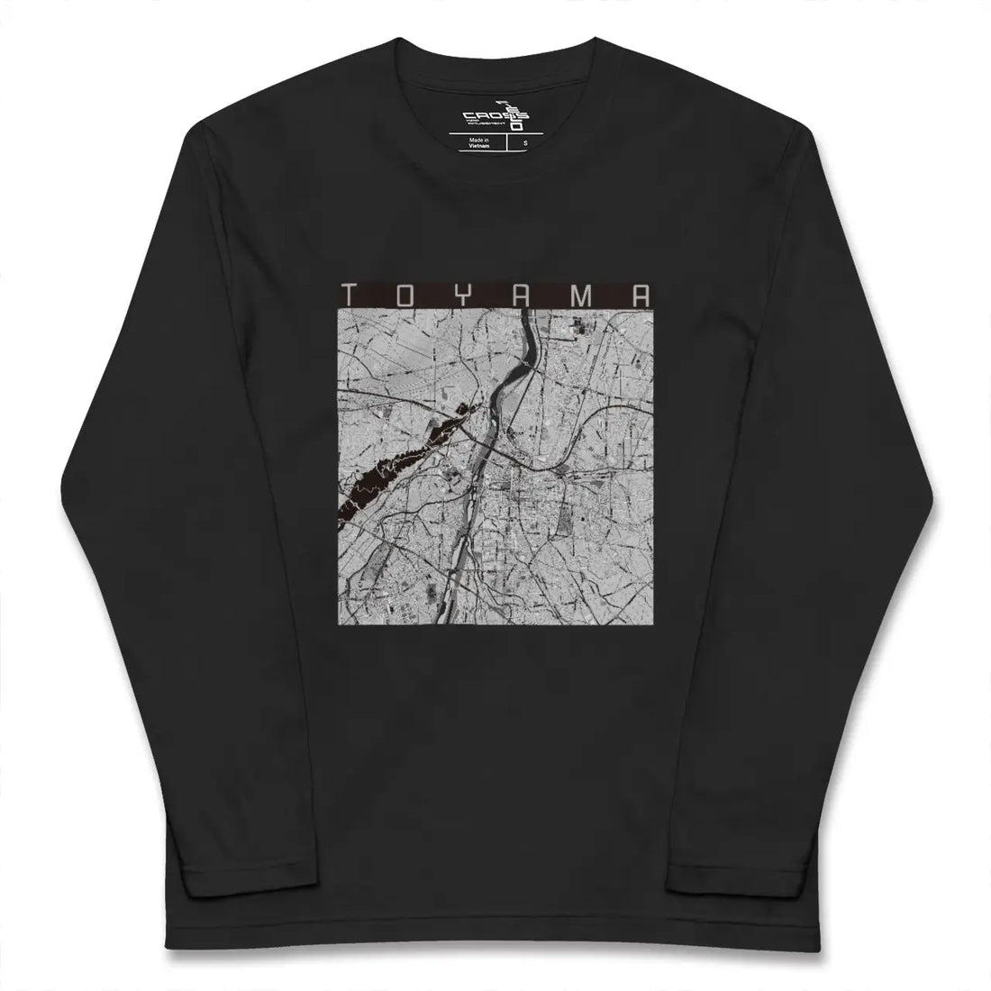 【富山(富山県)】地図柄ロングスリーブTシャツ