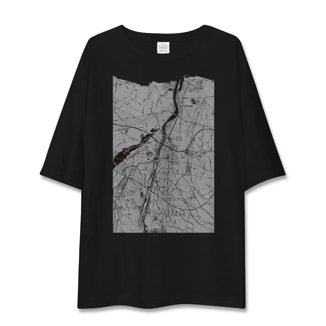 【富山（富山県）】地図柄ビッグシルエットTシャツ