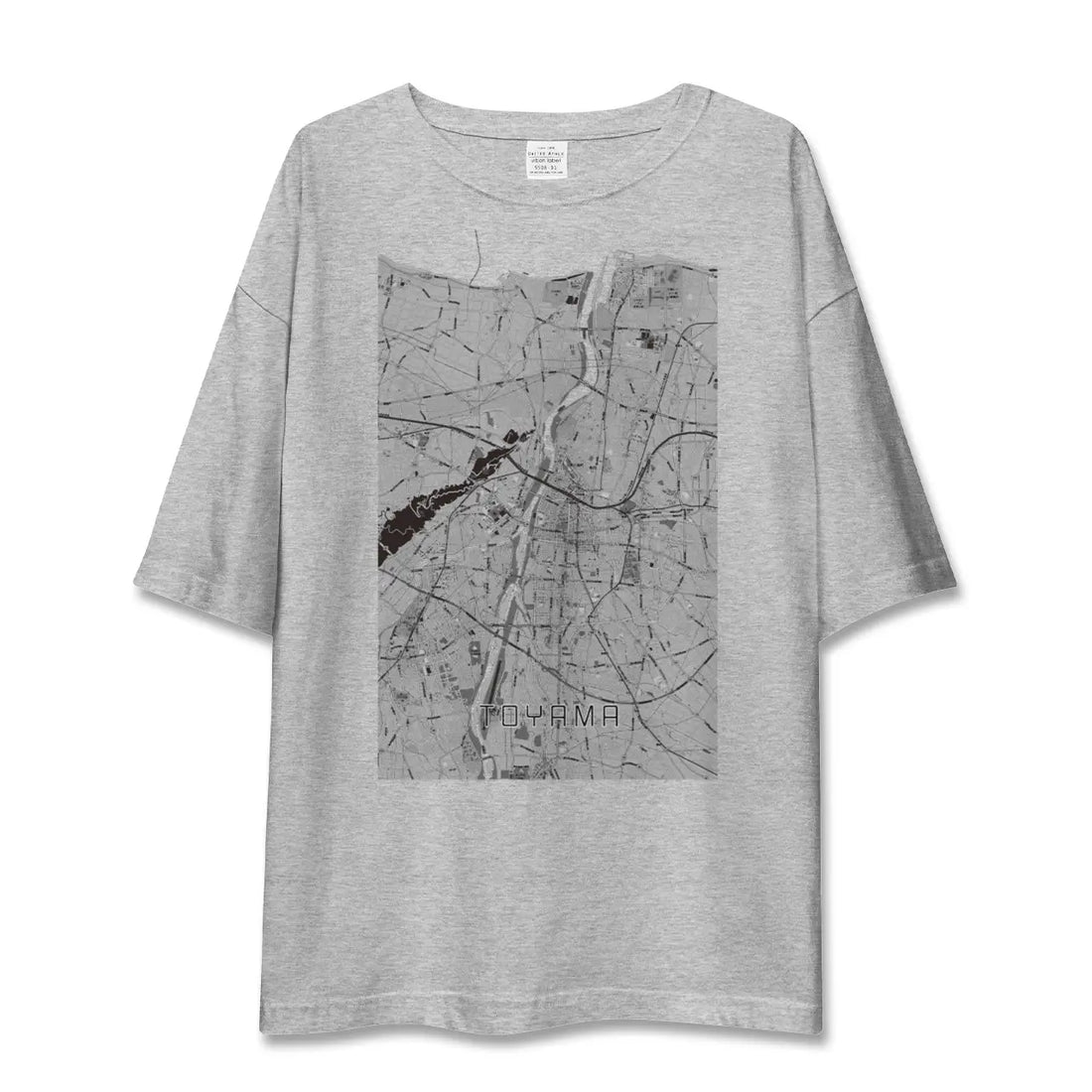 【富山（富山県）】地図柄ビッグシルエットTシャツ