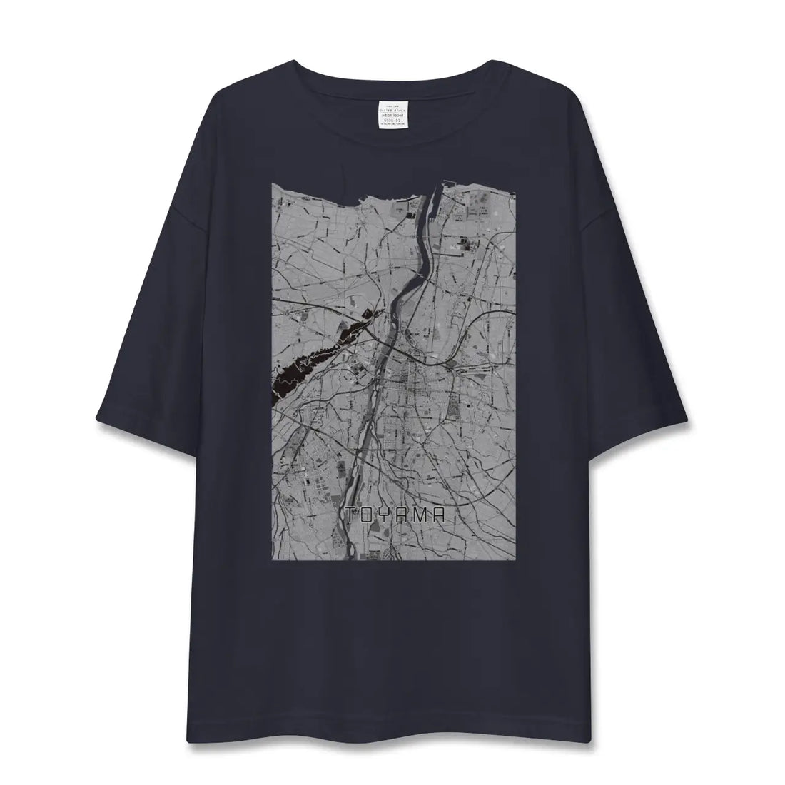 【富山（富山県）】地図柄ビッグシルエットTシャツ