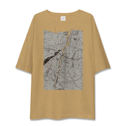 【富山（富山県）】地図柄ビッグシルエットTシャツ