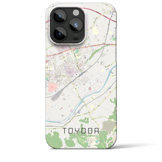 【豊田】地図柄iPhoneケース（バックカバータイプ・ナチュラル）iPhone 15 Pro Max 用