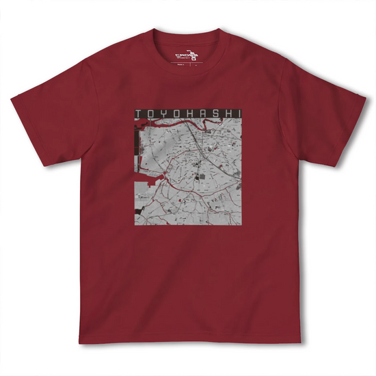 【豊橋（愛知県）】地図柄ヘビーウェイトTシャツ