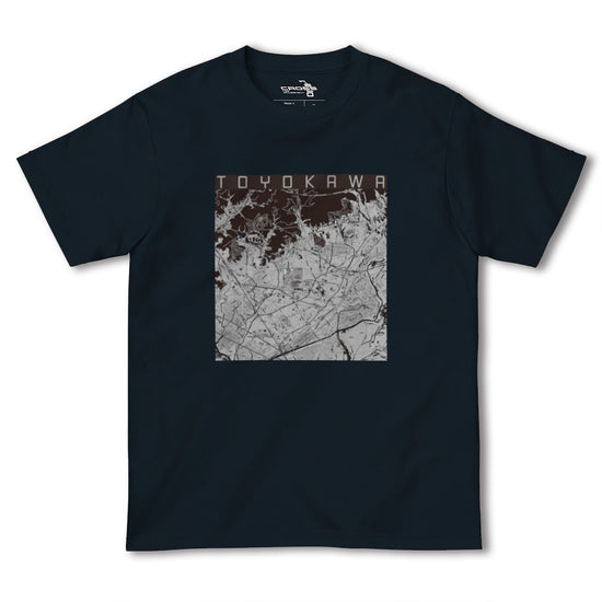 【豊川（愛知県）】地図柄ヘビーウェイトTシャツ
