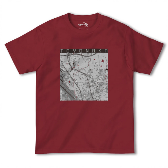 【豊中（大阪府）】地図柄ヘビーウェイトTシャツ