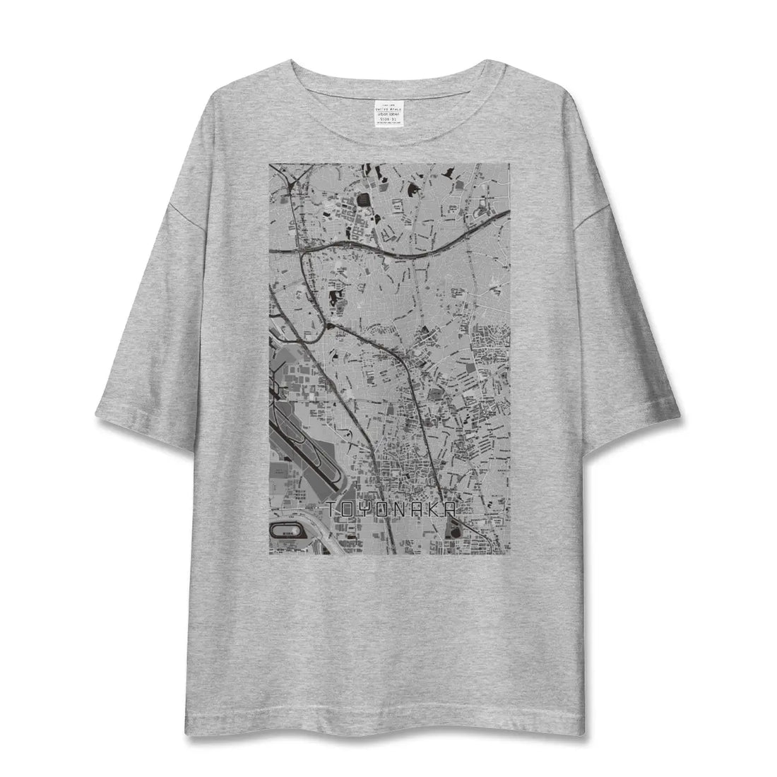 【豊中（大阪府）】地図柄ビッグシルエットTシャツ