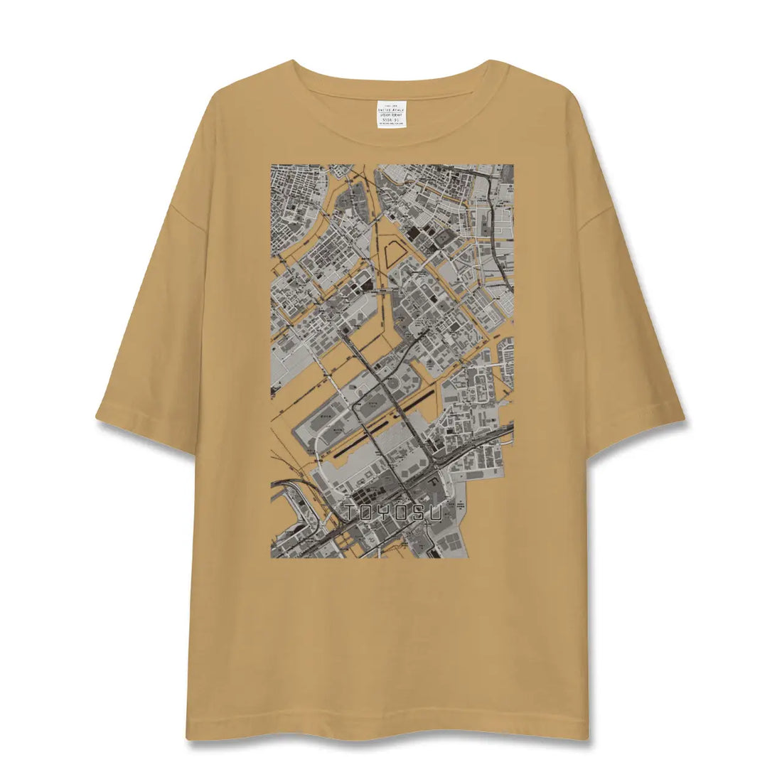 【豊洲(東京都)】地図柄ビッグシルエットTシャツ
