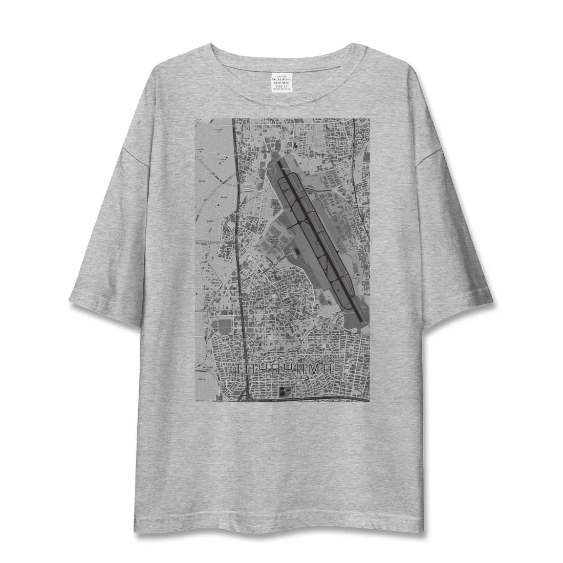 【豊山（愛知県）】地図柄ビッグシルエットTシャツ