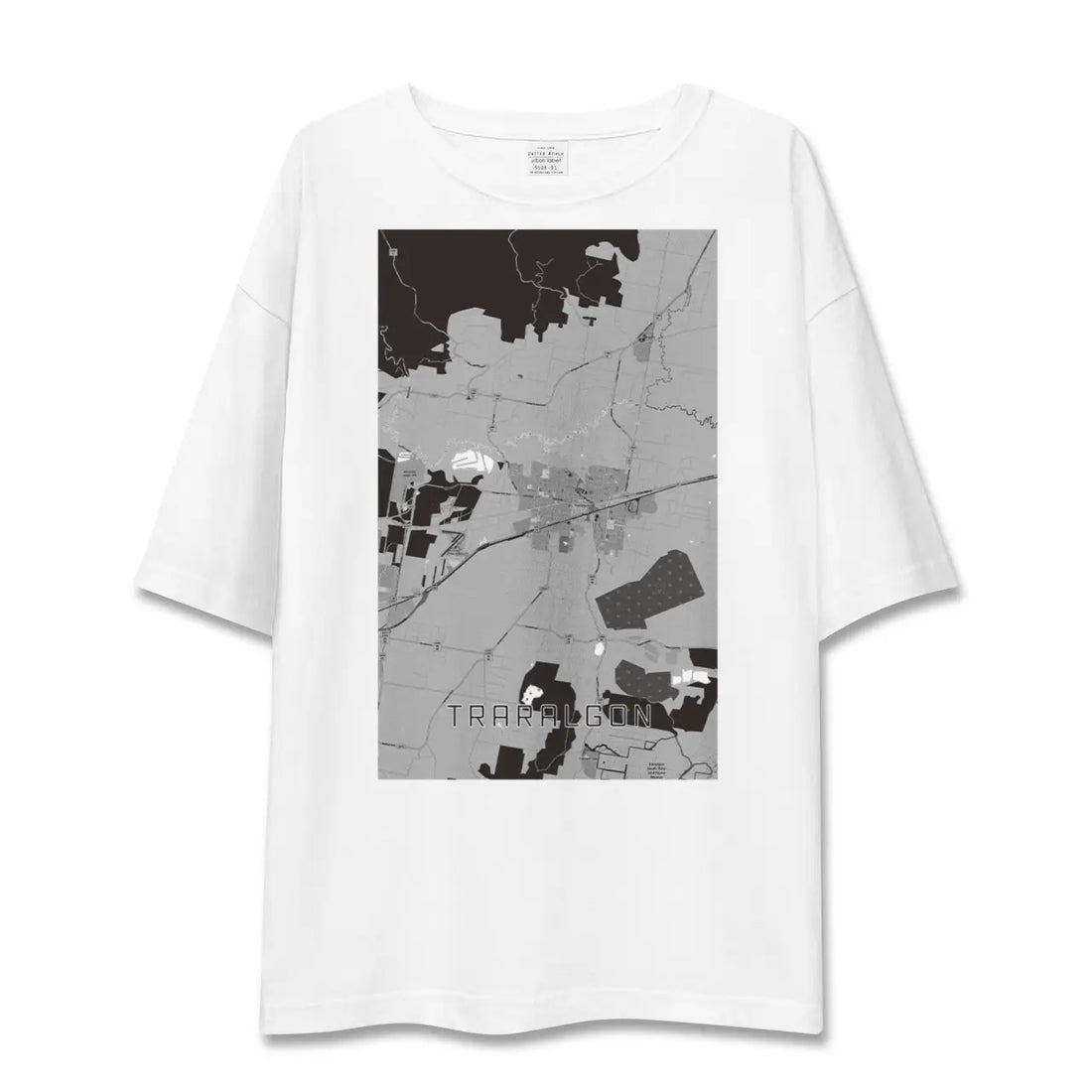 【トララルゴン(オーストラリア)】地図柄ビッグシルエットTシャツ