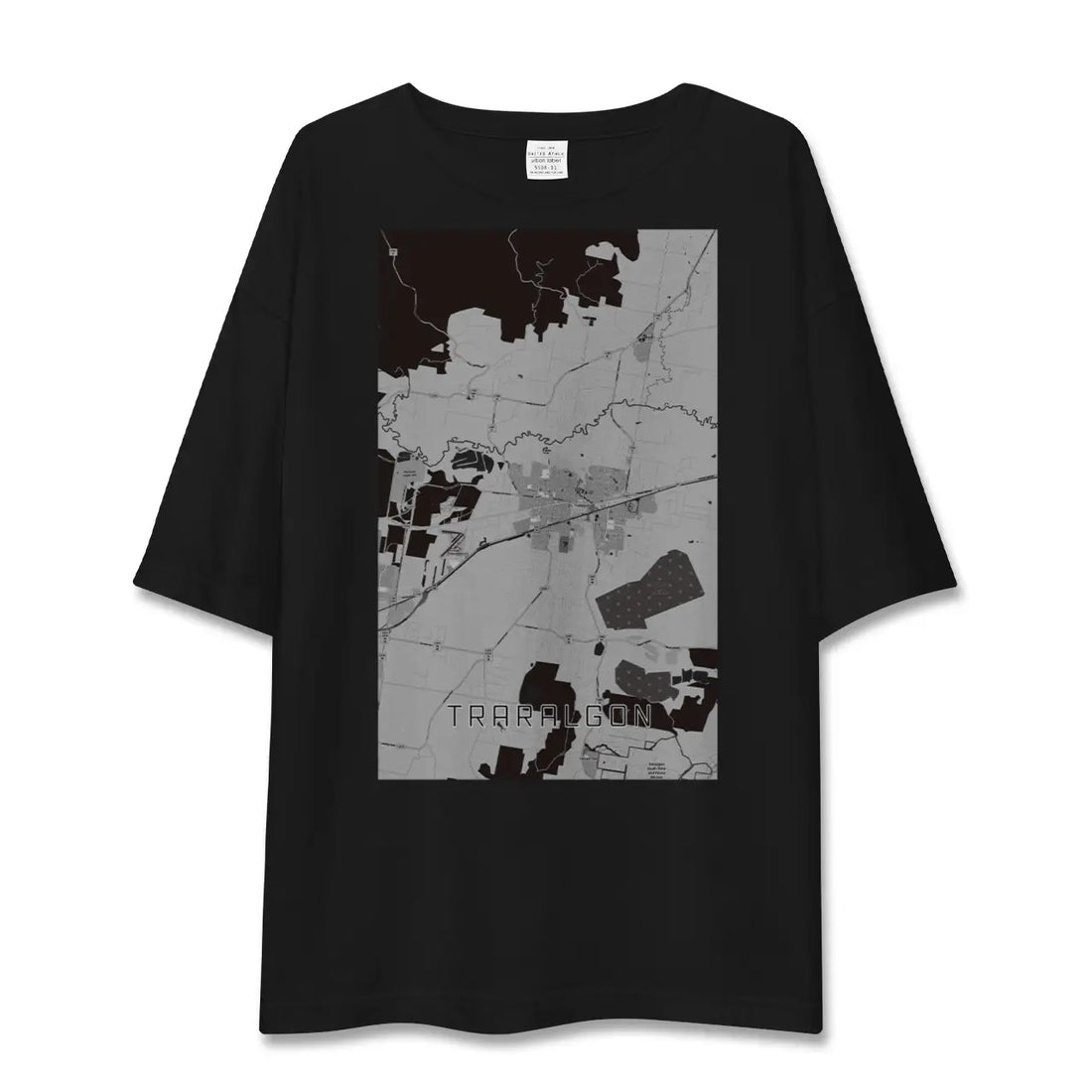 【トララルゴン(オーストラリア)】地図柄ビッグシルエットTシャツ