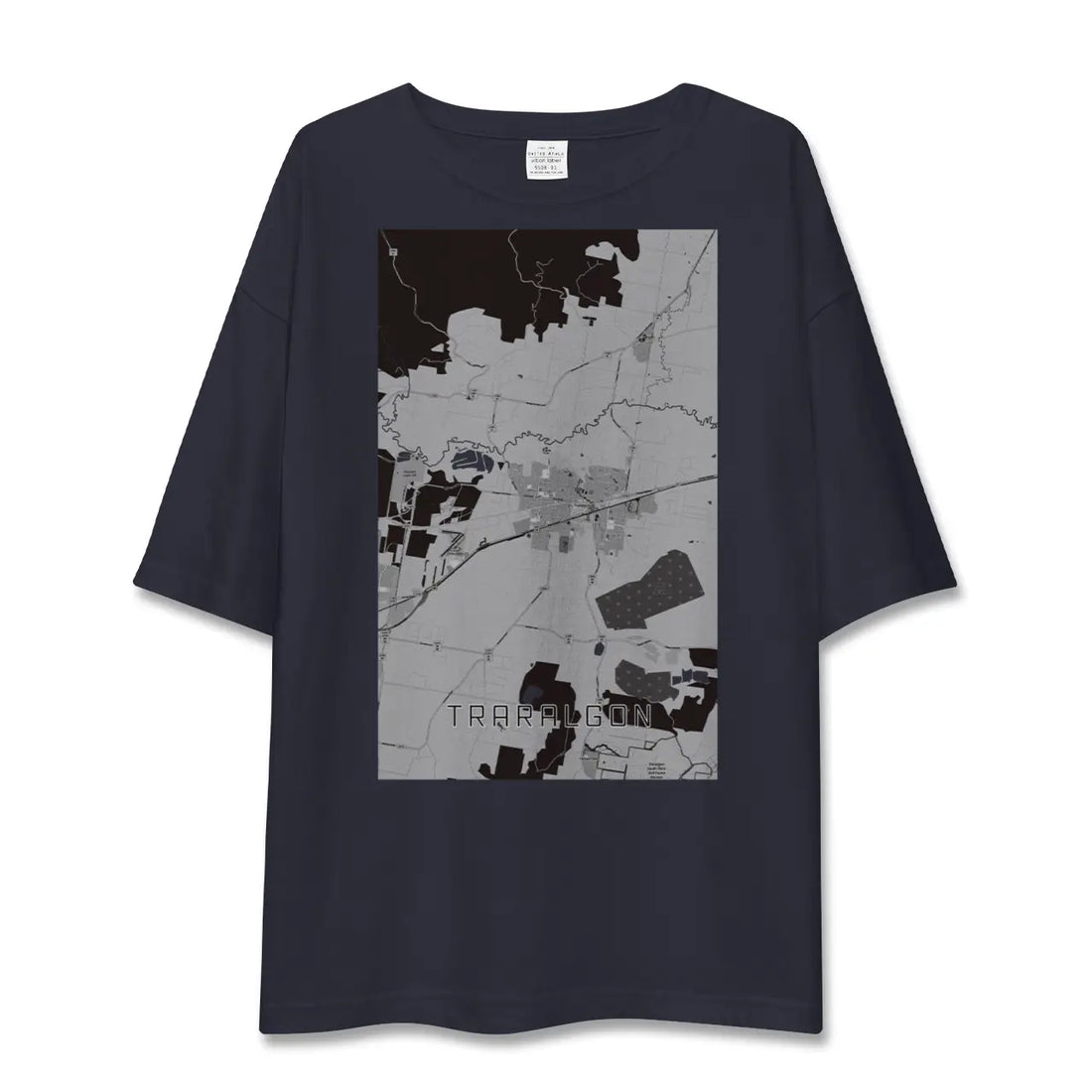 【トララルゴン（オーストラリア）】地図柄ビッグシルエットTシャツ