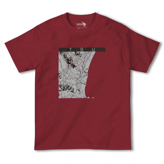 【津（三重県）】地図柄ヘビーウェイトTシャツ