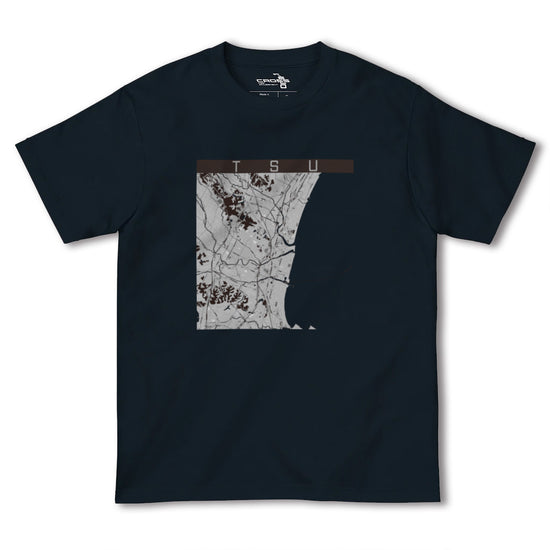 【津（三重県）】地図柄ヘビーウェイトTシャツ