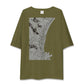 【津（三重県）】地図柄ビッグシルエットTシャツ