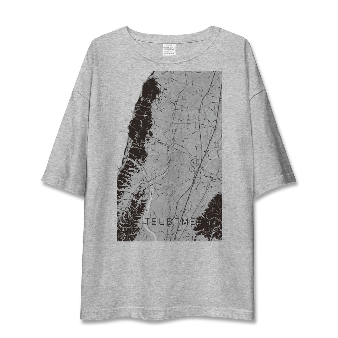 【燕（新潟県）】地図柄ビッグシルエットTシャツ