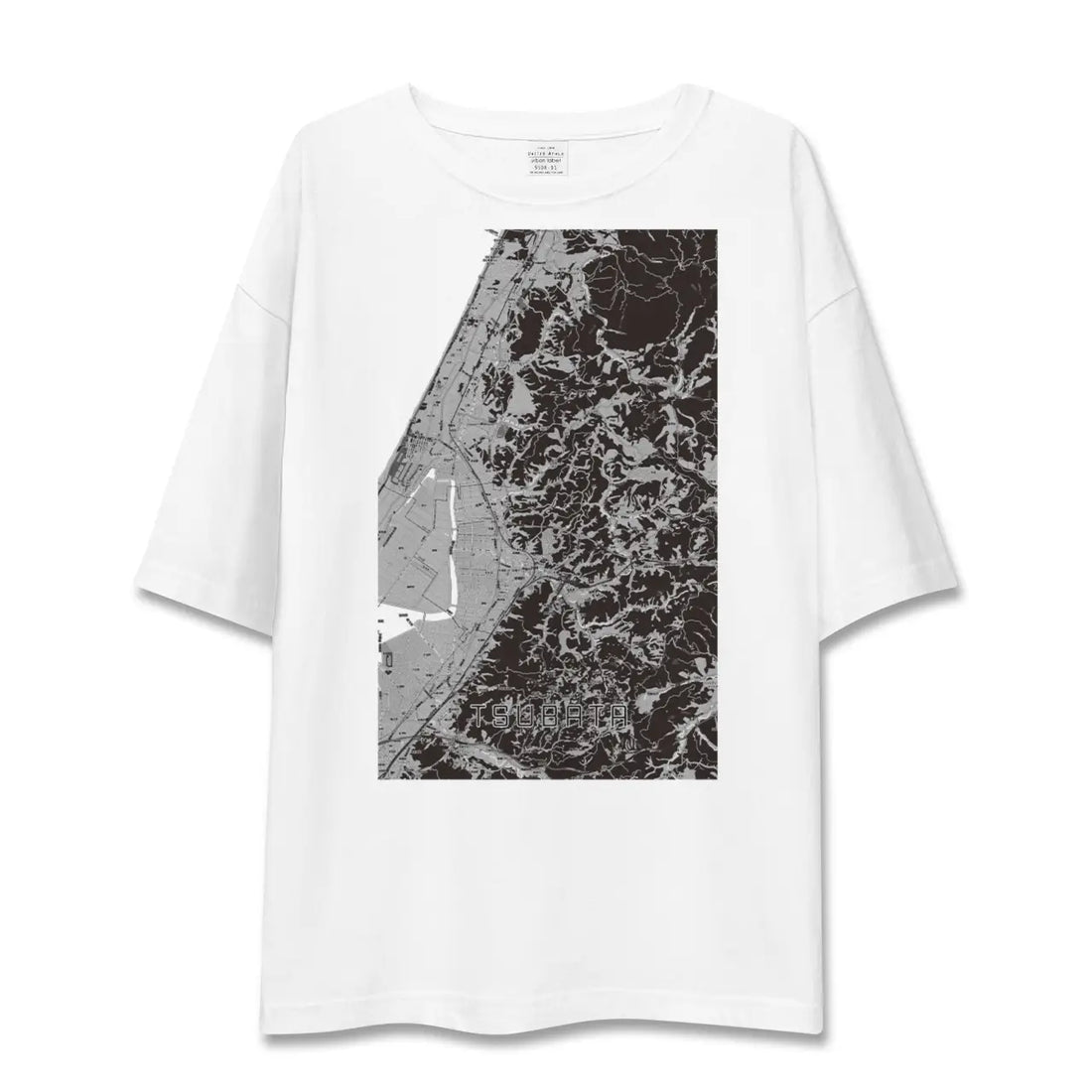 【津幡(石川県)】地図柄ビッグシルエットTシャツ