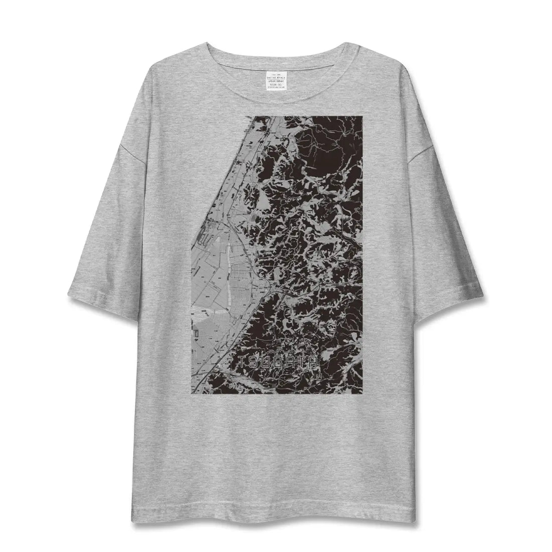 【津幡（石川県）】地図柄ビッグシルエットTシャツ