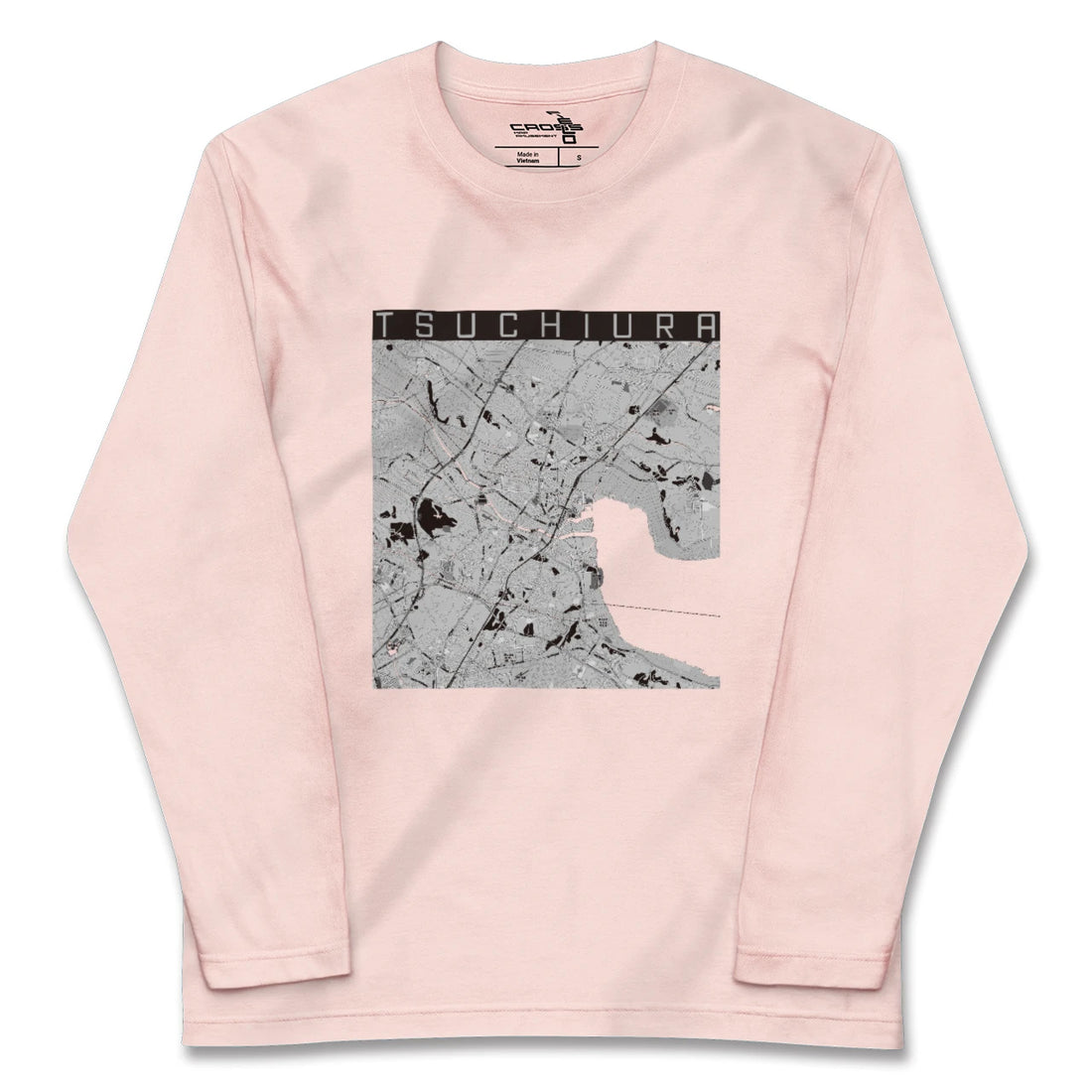 【土浦(茨城県)】地図柄ロングスリーブTシャツ