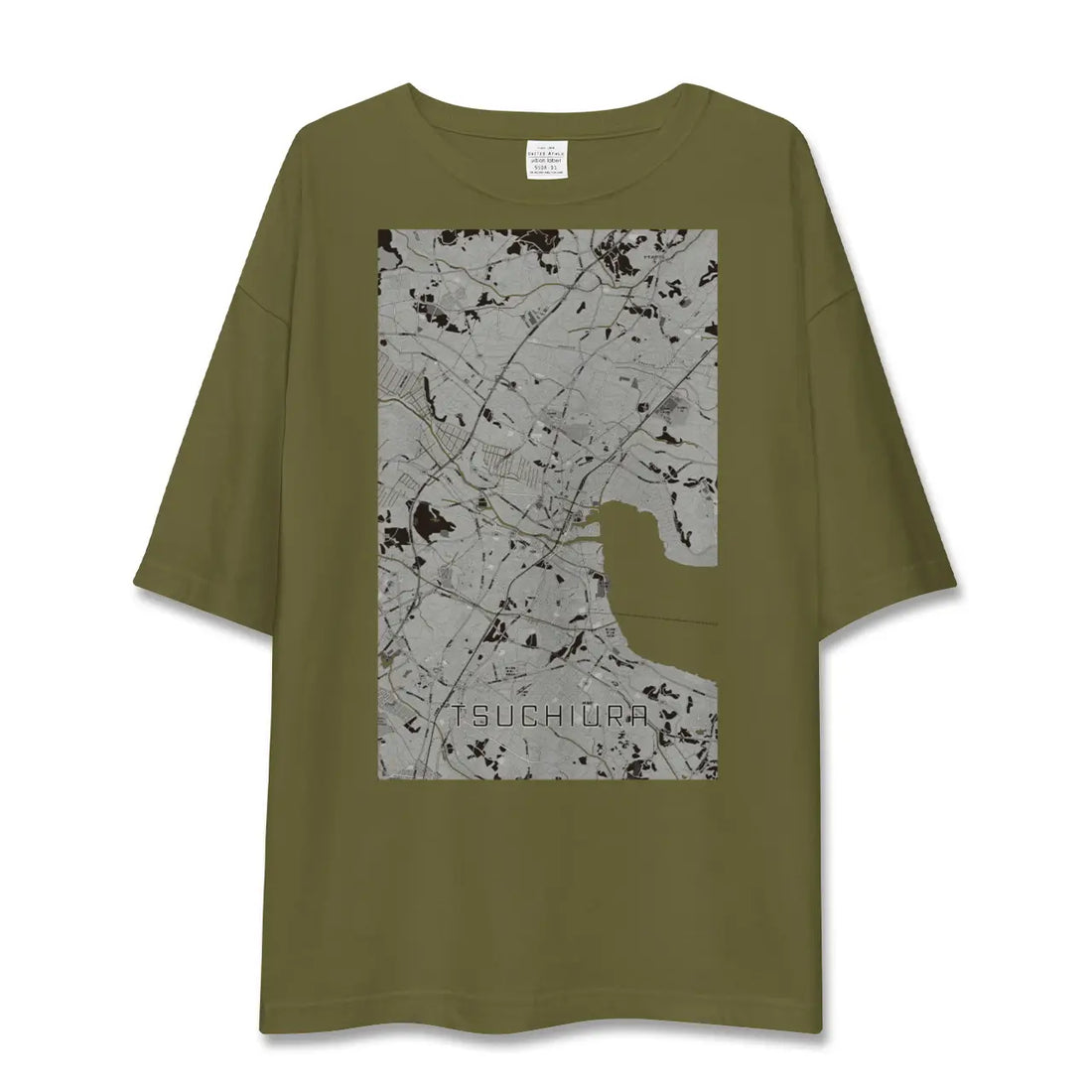 【土浦(茨城県)】地図柄ビッグシルエットTシャツ