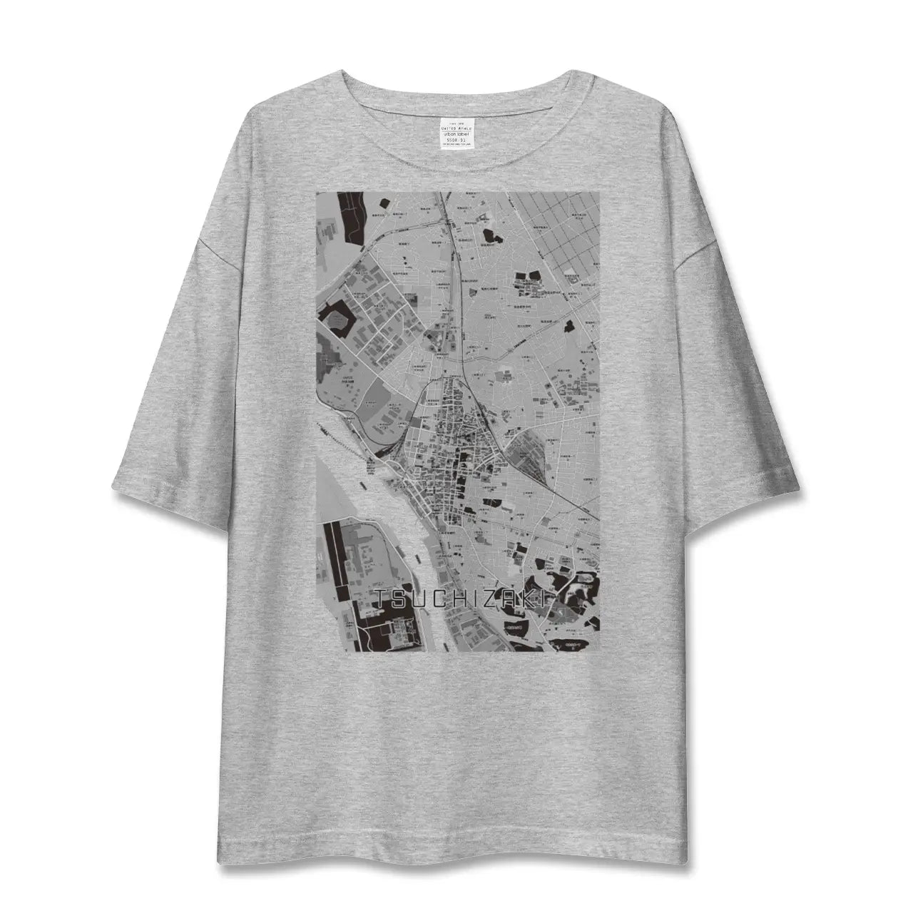 【土崎（秋田県）】地図柄ビッグシルエットTシャツ