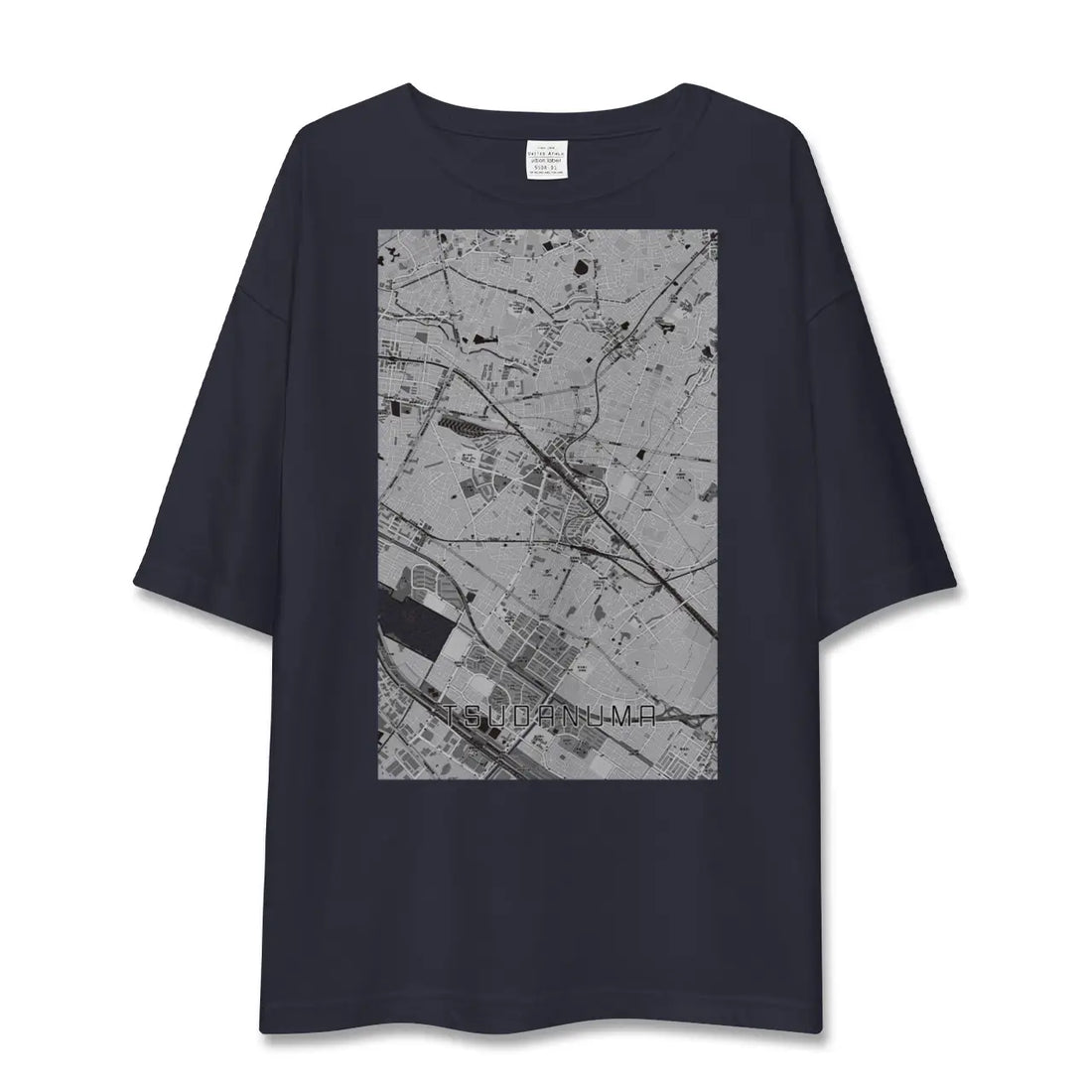 【津田沼（千葉県）】地図柄ビッグシルエットTシャツ
