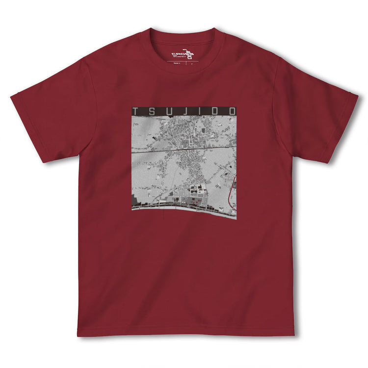 【辻堂（神奈川県）】地図柄ヘビーウェイトTシャツ