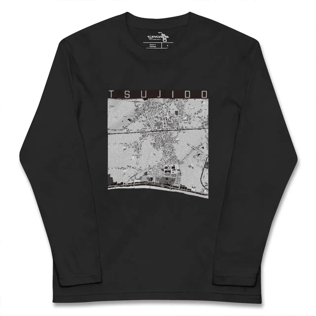 【辻堂(神奈川県)】地図柄ロングスリーブTシャツ