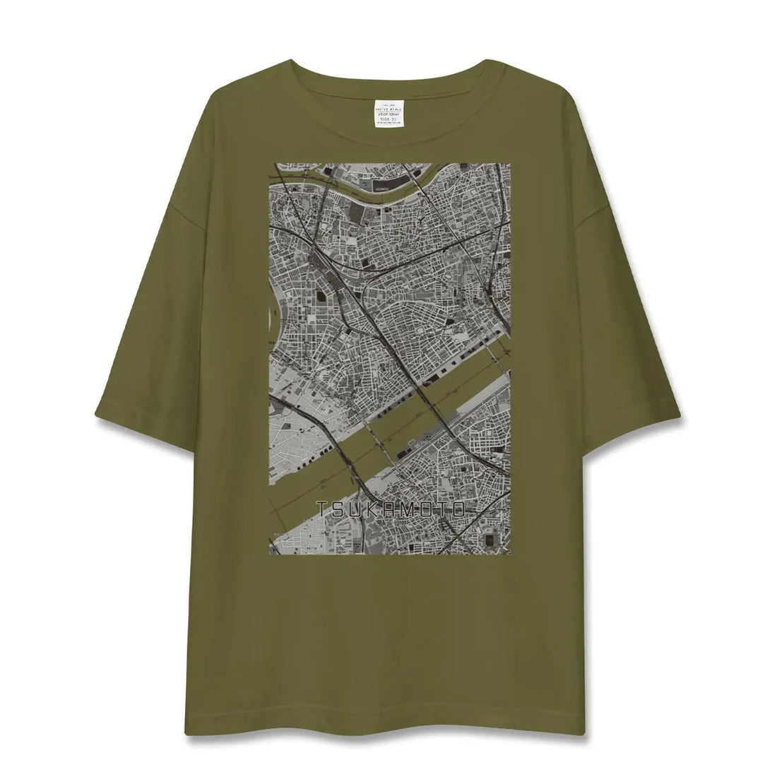 【塚本(大阪府)】地図柄ビッグシルエットTシャツ
