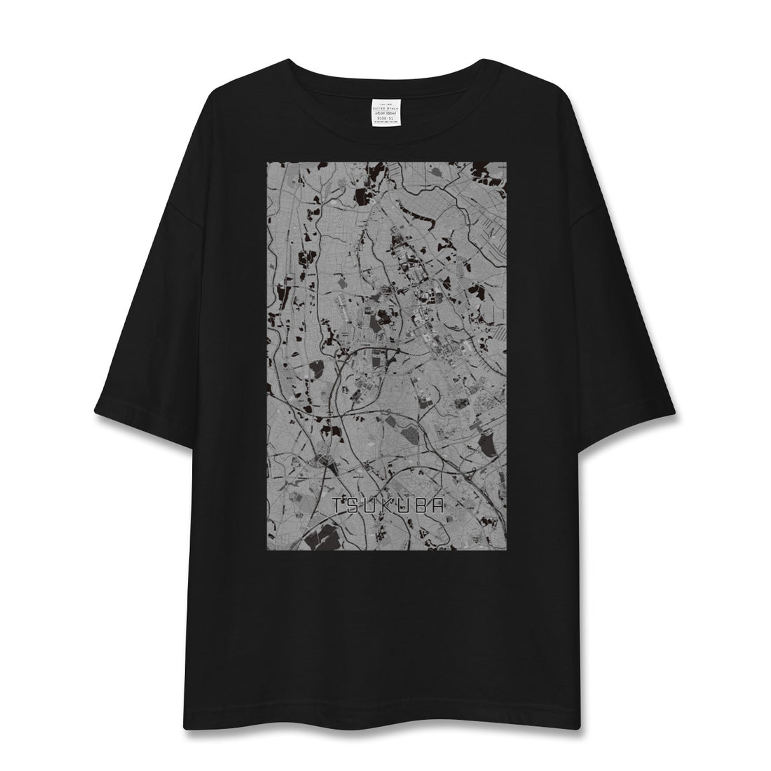【つくば(茨城県)】地図柄ビッグシルエットTシャツ