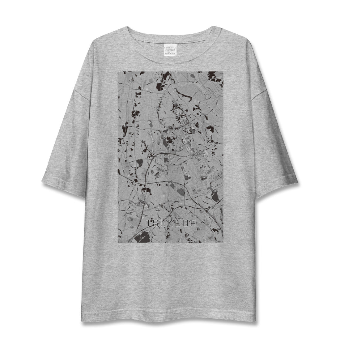 【つくば(茨城県)】地図柄ビッグシルエットTシャツ