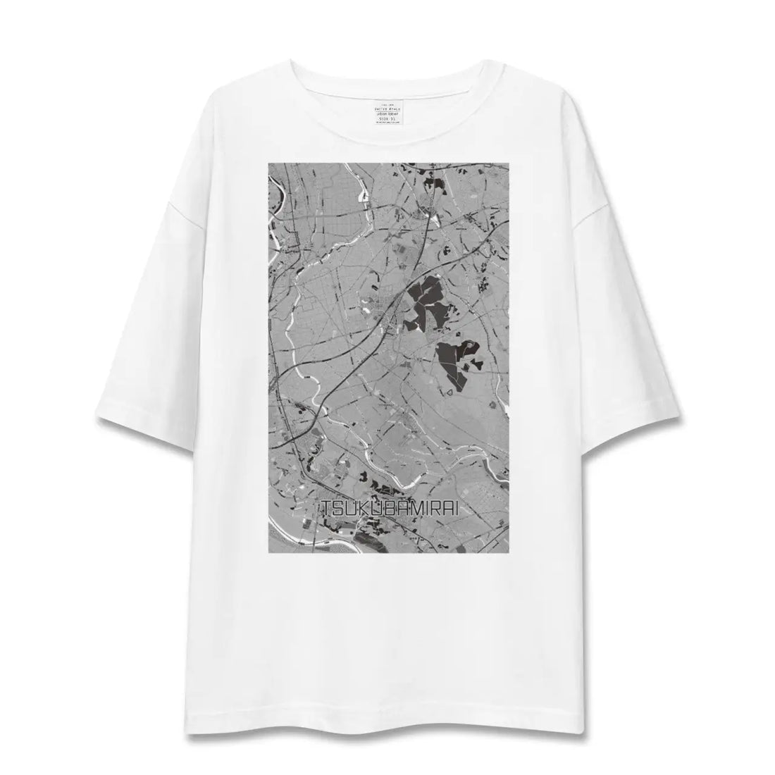 【つくばみらい(茨城県)】地図柄ビッグシルエットTシャツ
