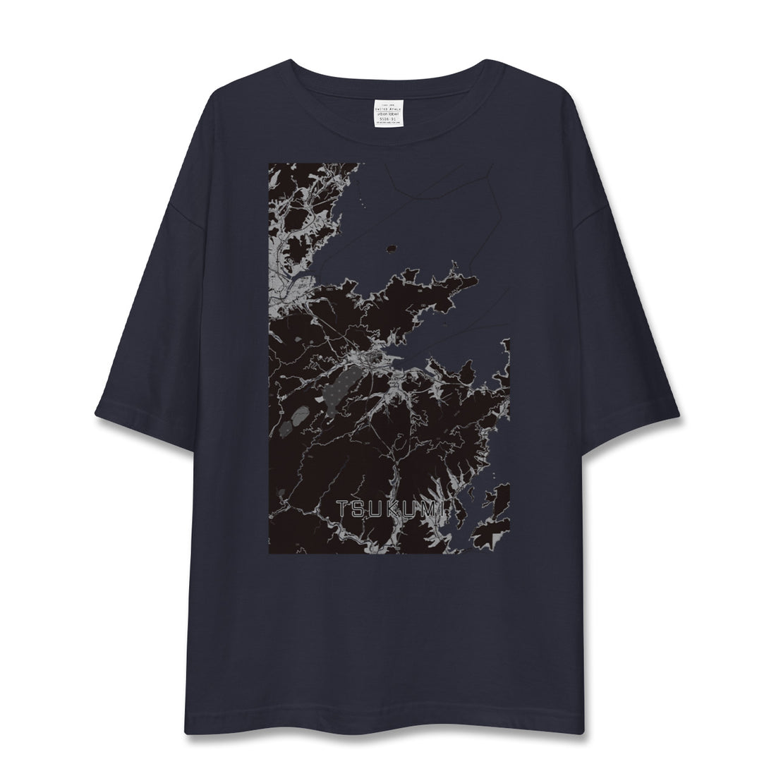 【津久見（大分県）】地図柄ビッグシルエットTシャツ