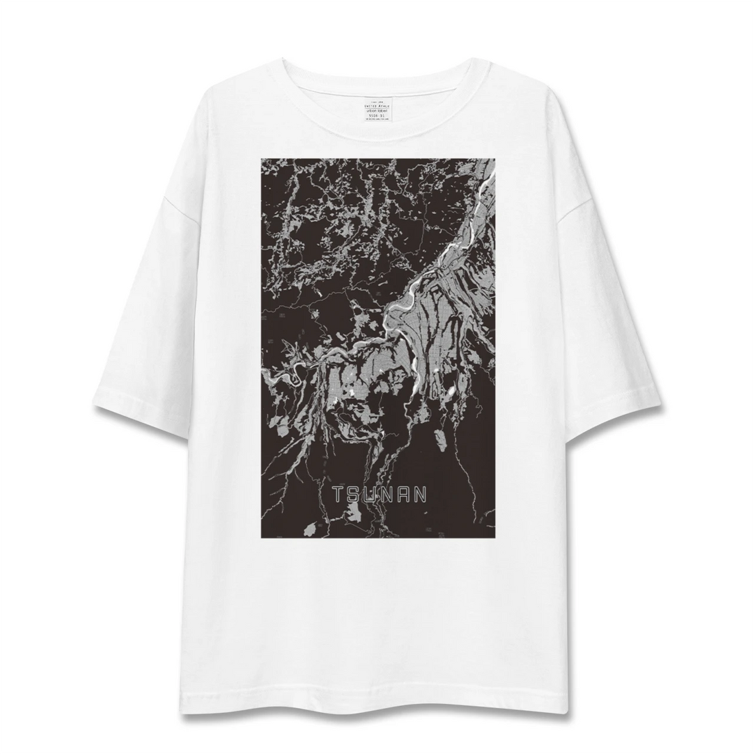 【津南(新潟県)】地図柄ビッグシルエットTシャツ