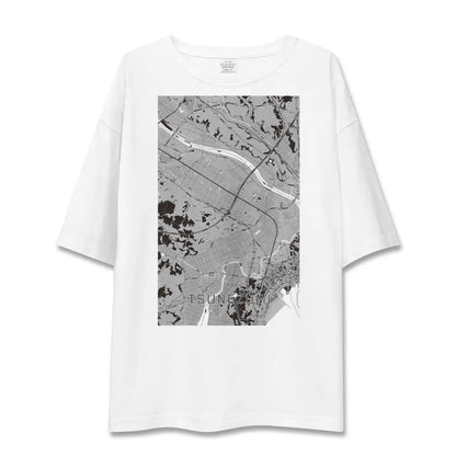 【常澄（茨城県）】地図柄ビッグシルエットTシャツ