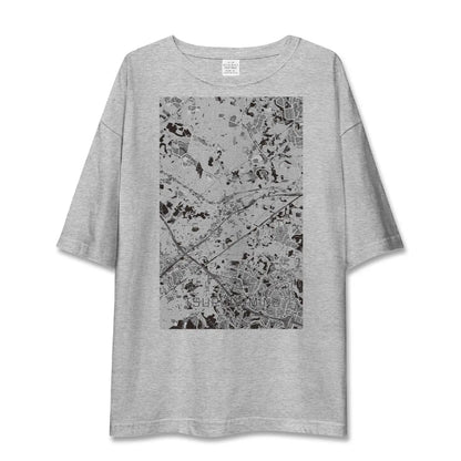 【鶴ヶ峰（神奈川県）】地図柄ビッグシルエットTシャツ