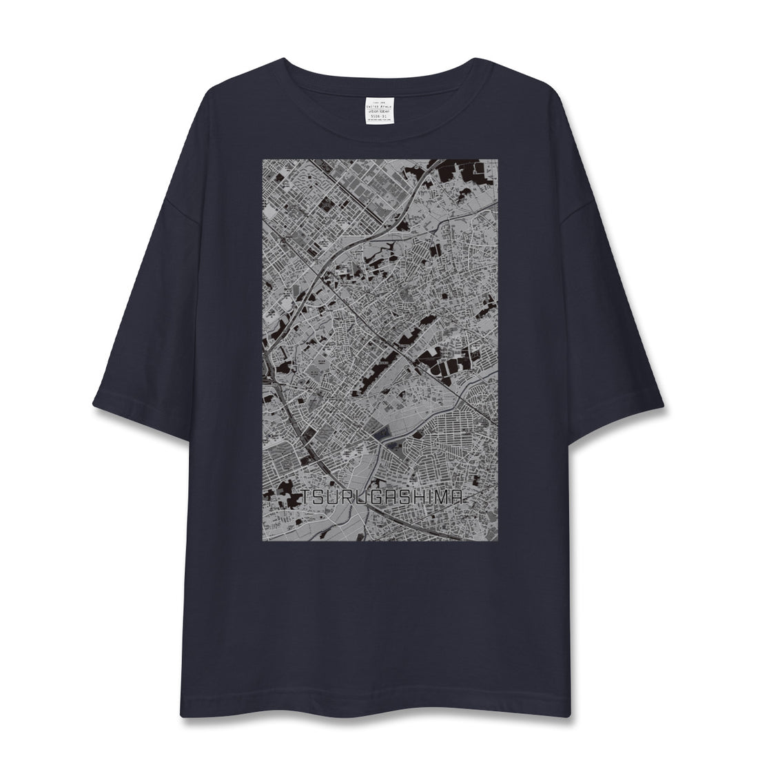 【鶴ヶ島（埼玉県）】地図柄ビッグシルエットTシャツ