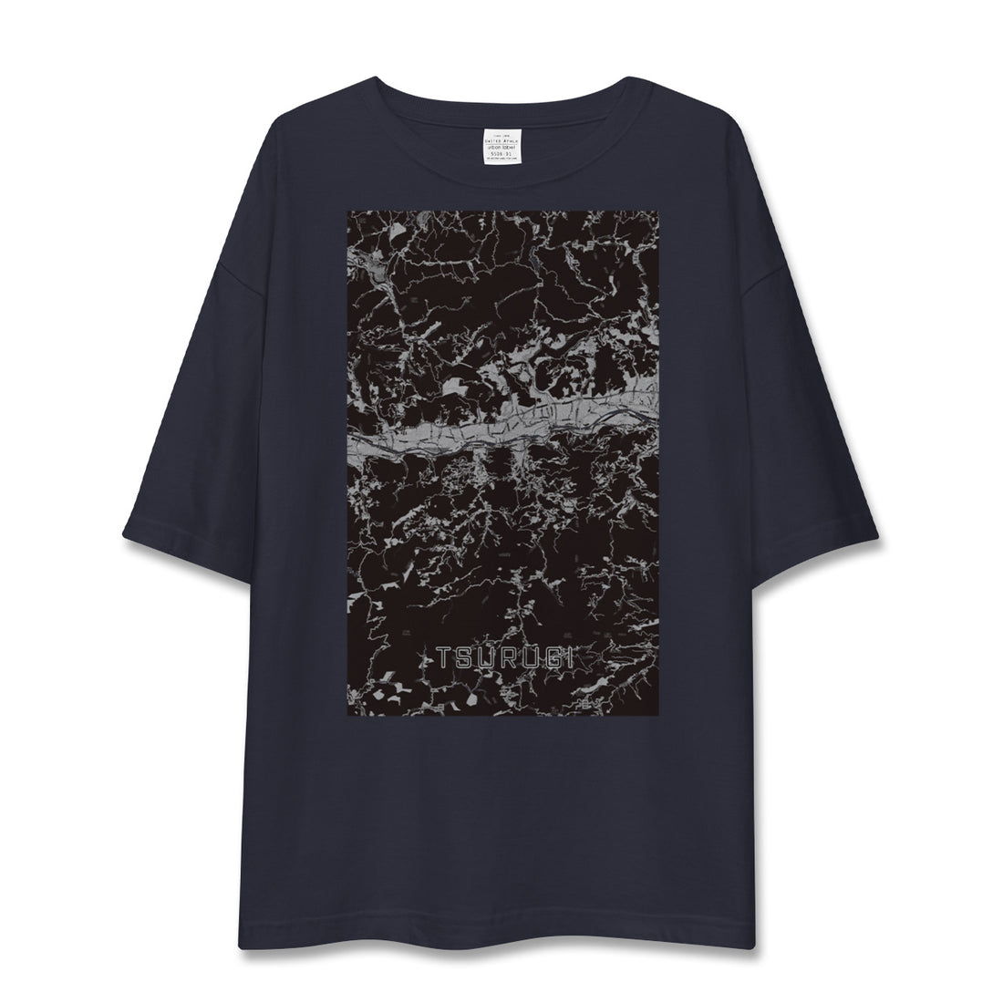 【つるぎ（徳島県）】地図柄ビッグシルエットTシャツ