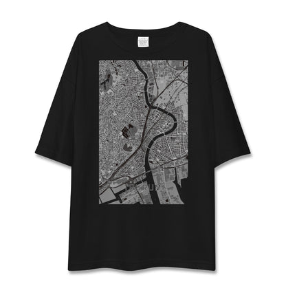【鶴見（神奈川県）】地図柄ビッグシルエットTシャツ