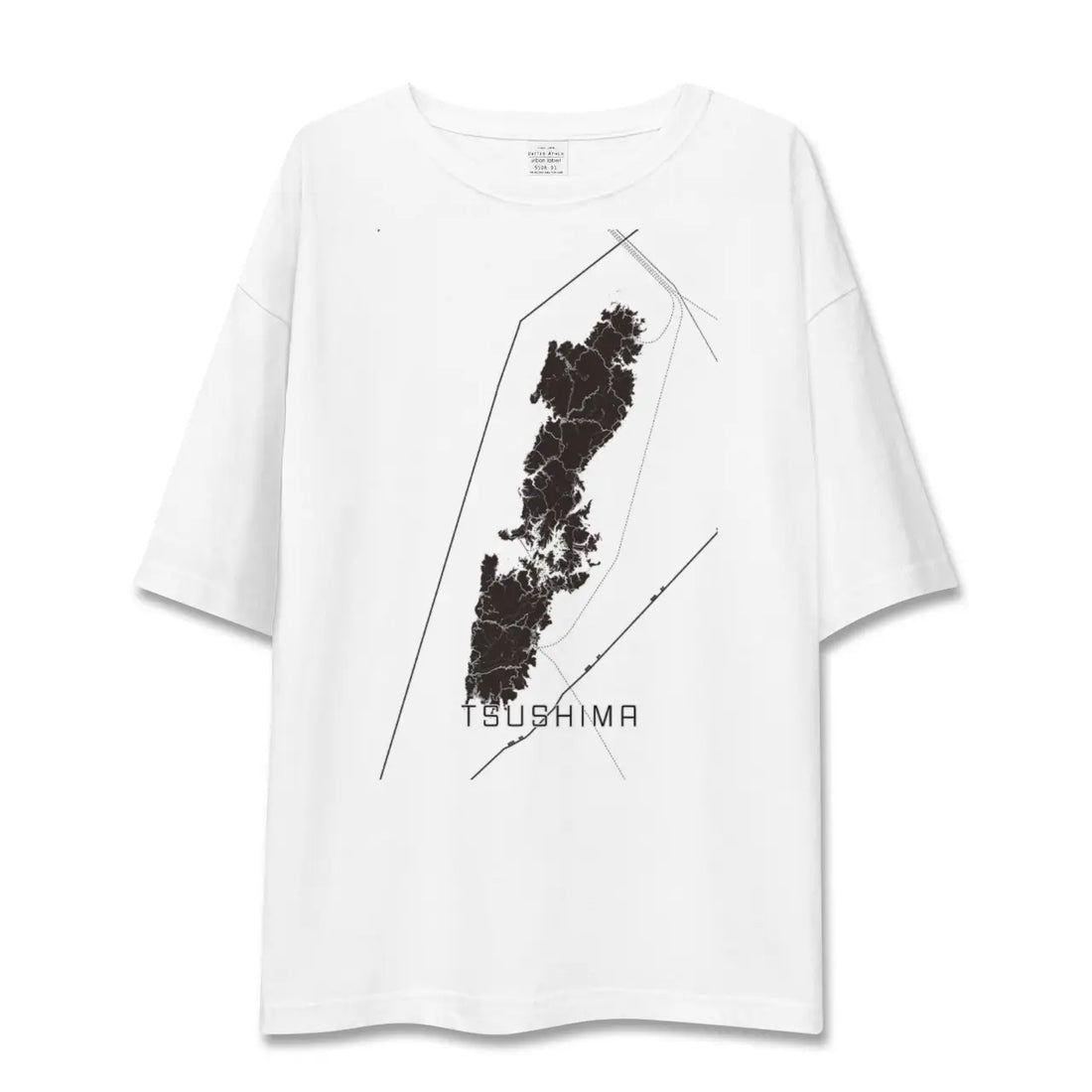 【対馬(長崎県)】地図柄ビッグシルエットTシャツ