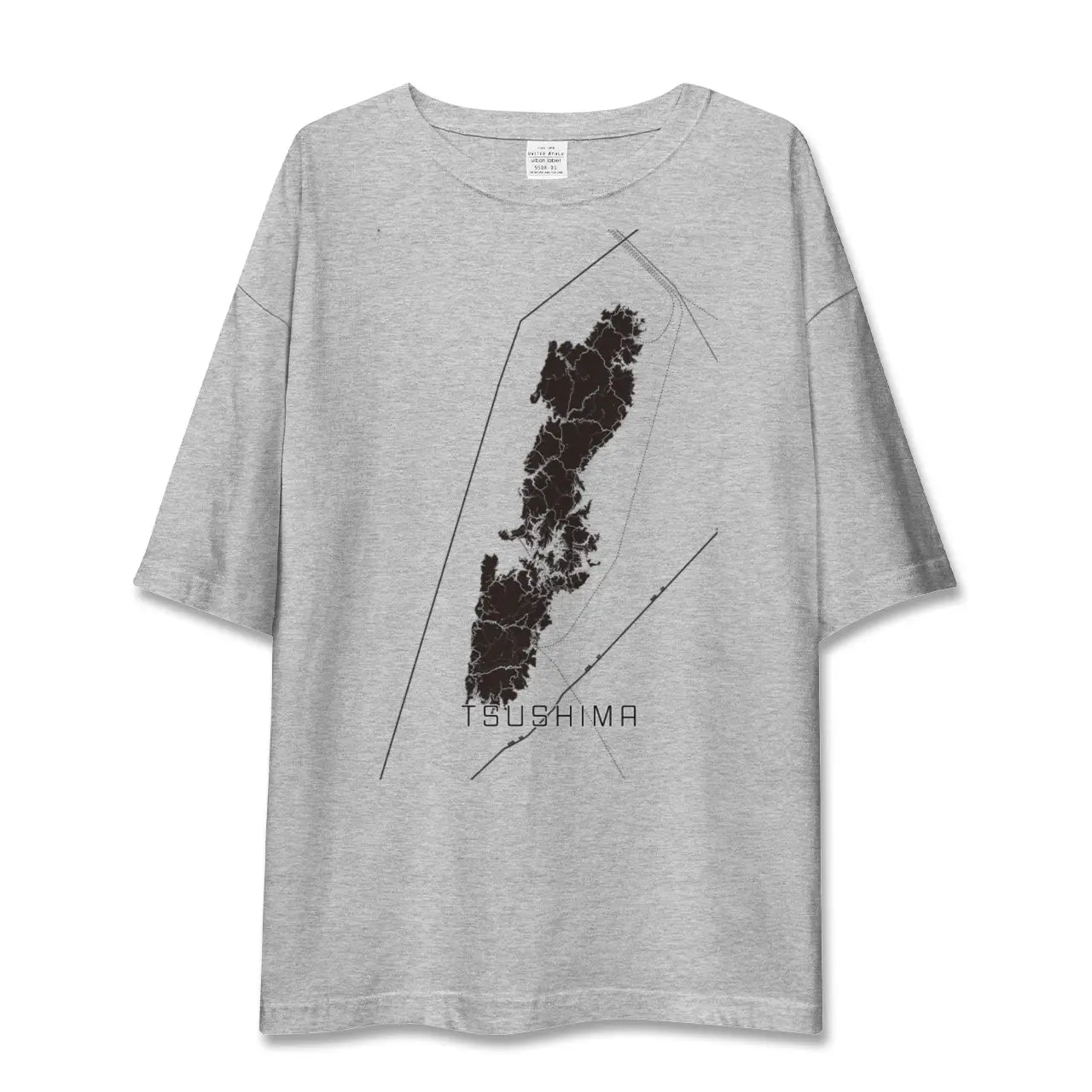 【対馬（長崎県）】地図柄ビッグシルエットTシャツ