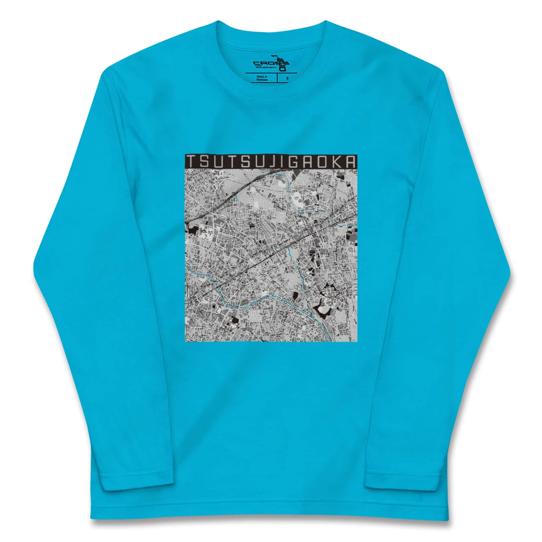 【つつじヶ丘(東京都)】地図柄ロングスリーブTシャツ